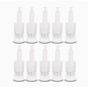 12 Pin Microneedling Cartridge, Derma Needles for Electric Automated Microneedling Derma Pen Cartridges Tip Replacement Electric Auto Micro Stamp Derma Pen(10pcs)